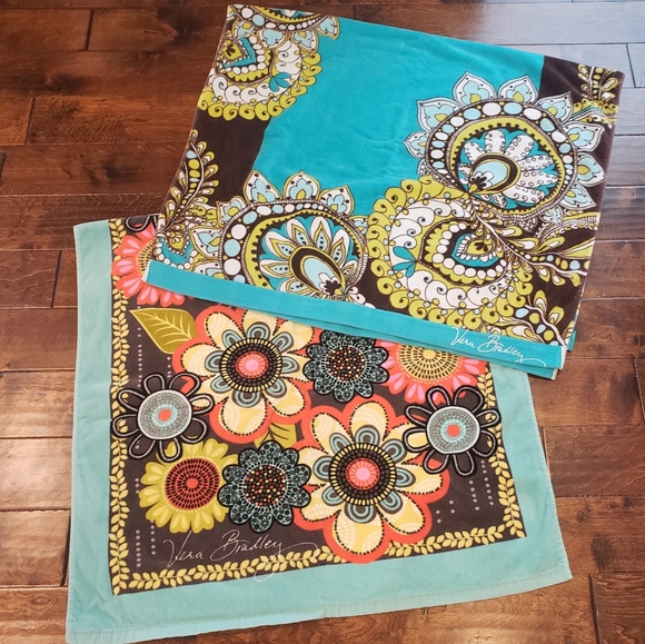vera bradley bath towels